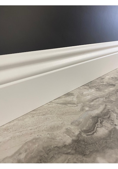 12 Cm Yalı Serisi B12 Model Lake Beyaz Pvc Süpürgelik