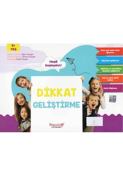 +8 Yaş Dikkat Geliştirme Kitabı Yumurcak Yayınları