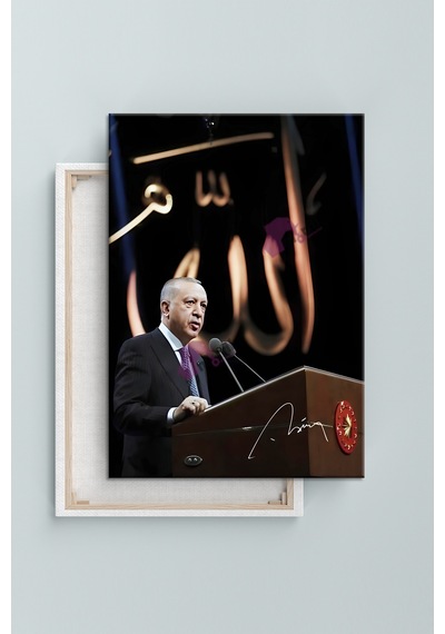 Recep Tayyip Erdoğan Reis Başkan Erdoğan Rte Kanvas Tablo 7 Farklı Ölçü