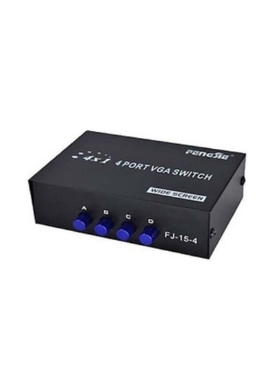 4 Port Vga Switch 4 Port Vga Seçici Seçmeli Vga Switch Kayıt Cihazı Kasa Vga Switch