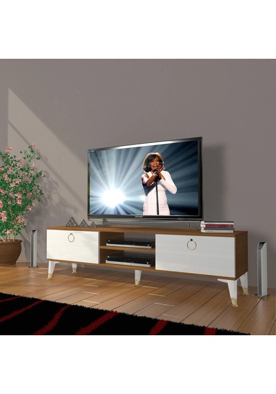 Decoraktiv Eko 140 Mdf Dvd Gold Tv Ünitesi Tv Sehpası - Ceviz - Beyaz Ceviz - Beyaz Decoraktiv Eko 140 Mdf Dvd Gold Tv Ünitesi Tv Sehpası - Ceviz - Beyaz Ceviz - Beyaz