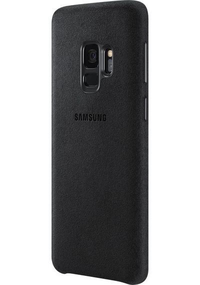 Galaxy S9 İle Uyumlu Alcantara Kılıf Siyah Ef-xg960abegww