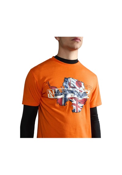 Napapijri S-gorfou Erkek T-shirt - Np0a4hfva001-18 Koyu Turuncu