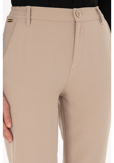 U.s. Polo Assn. Kadın Koyu Bej Pantolon Kanvas-chino 50309259-vr088 Koyu Bej