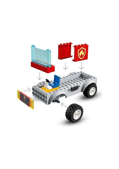 LEGO® City 60280 Merdivenli İtfaiye Kamyonu 88 Parça
