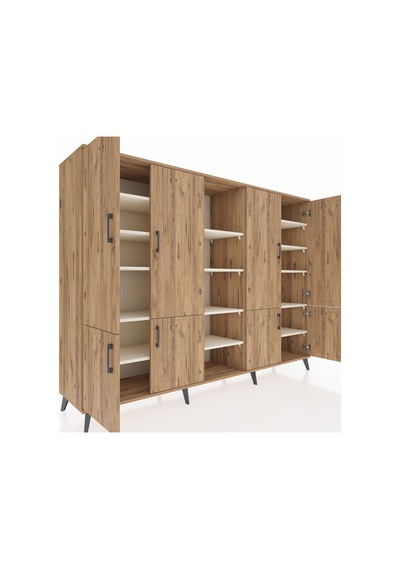 Hyperion Dolap 14 Raflı 8 Kapaklı 220x44x163 Çam-çam/aytaşı Çam-çam/aytaşı Hyperion Dolap 14 Raflı 8 Kapaklı 220x44x163 Çam-çam/aytaşı Çam-çam/aytaşı
