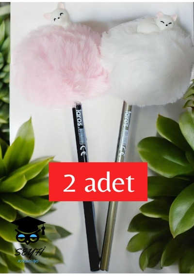 Eğlenceli Başlıklı Kurşun Kalem Setleri Peluş Figürler Baykuş Unicorn Kediler Baykuş 4'lü