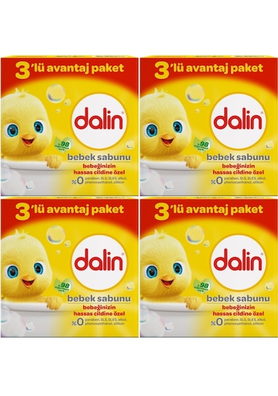 Dalin Bebek Sabunu 100gr 12'li Set Hassas Ciltler İçin