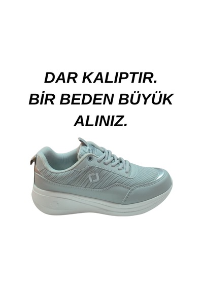 Ay Ayakkabım Crm2006 Kadın Gri-beyaz 36-40 Günlük Spor Ayakkabı