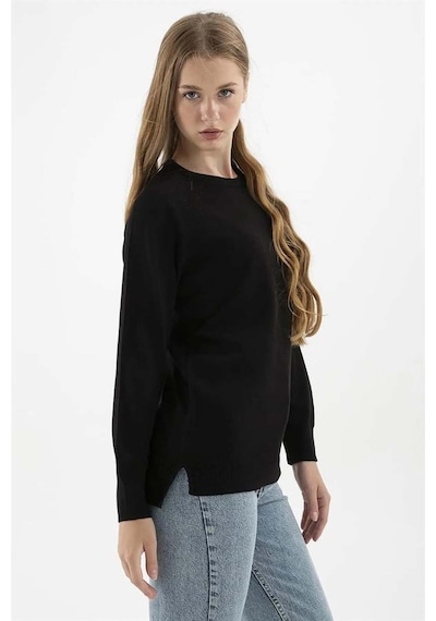 Fashion Friends Kadın Bisiklet Yaka Kazak K0242k1 Siyah