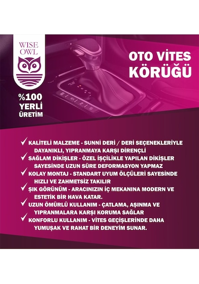 Ford Transit Siyah Deri Özel Tasarım Kırmızı Spor Dikiş Vites Körüğü Renkli
