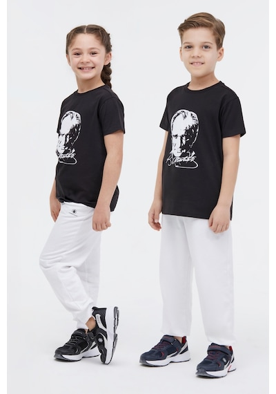 Lumberjack Ul 11ata01 4fx Siyah Unisex Çocuk Kısa Kol T-shirt 000000000101924309 Siyah