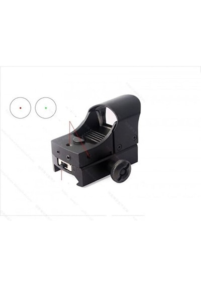 Taktikal Tfek Nişangah Hedefleme Reddot Sight Jh-600 - Profesyonel Reddot Hedefleyici Siyah