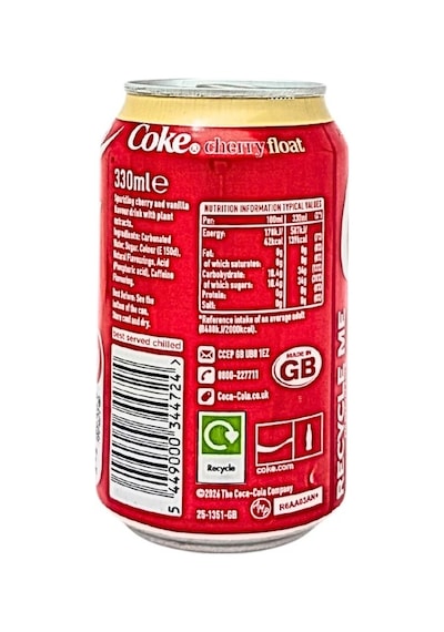 Coca Cola Cherry Float - Kiraz Ve Vanilya Aromalı Gazlı İçecek 330 Ml