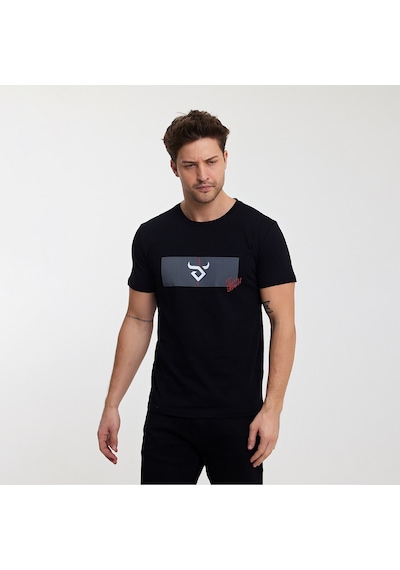 Twobull DENVER Erkek  Siyah Tişört