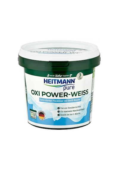 Heitmann Pure Oxi Güçlü Beyaz Çamaşırlar İçin Leke Çıkarıcı Toz Deterjan 500 G