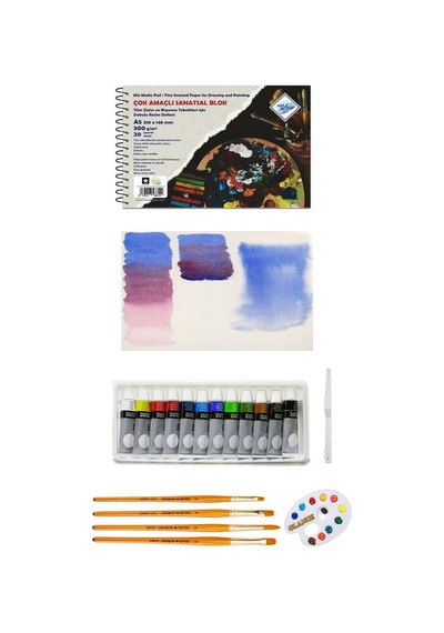 Canson Figueras 19x25cm Blok 290gr 10 Yp Fanart 12x12 Yağlı Boya Seti