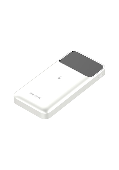 Sword 10.000mah Kablosuz Powerbank 22.5w Pd&qc Hızlı Şarj Type-c+usb+wireless Beyaz Sw-wq11 BEYAZ