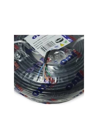 Onli Cat6 Kablo 24AWG Dış Ortam 100mt Siyah