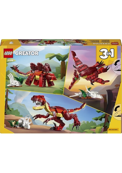 LEGO® Creator 3’ü 1 Arada Vahşi Dinozor 31379 – 8 Yaş ve Üzeri Çocuklar için Yaratıcı Oyuncak Yapım Seti (283 Parça)