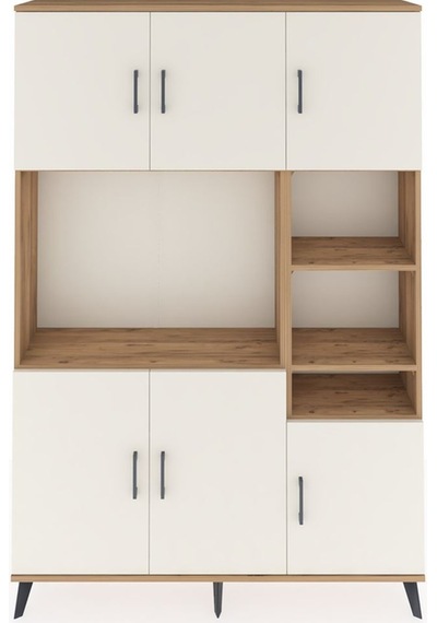 Arges Dolap 10 Raflı 6 Kapaklı 132x30x195 Çam-aytaşı/çam Çam Arges Dolap 10 Raflı 6 Kapaklı 132x30x195 Çam-aytaşı/çam Çam