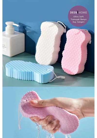 Banyo Vücut Duş Süngeri Sihirli Vücut Ölü Deri Sökücü Vücut Masaj Peeling Fırçası Süngeri Karışık