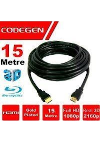 Codegen Cps150 15 Mt Altın Kaplama Uçlu Hdmı Kablo-209015