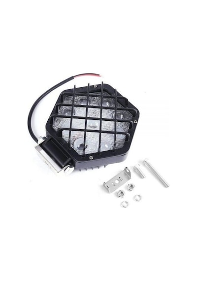 Beyaz Led Siyah Kafes Off Road Sis Farı Çalışma Lambası 16 Led 12
