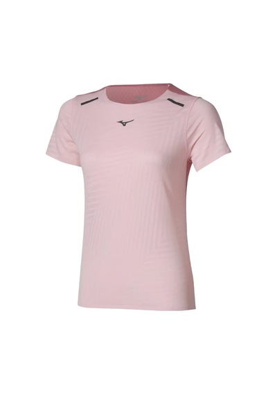 Mizuno Tech Light Kadın Kısa Kollu Tişört Pembe Çok Renkli