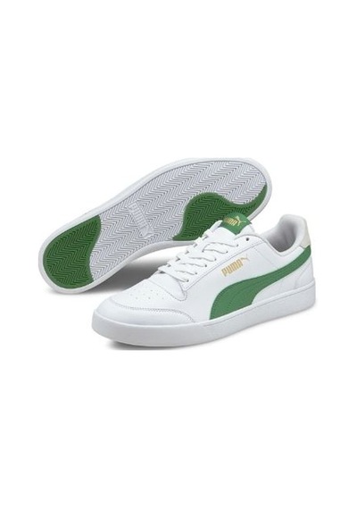 Puma Shuffle - Erkek Beyaz Yeşil Spor Ayakkabı 30966813 E-421 Beyaz