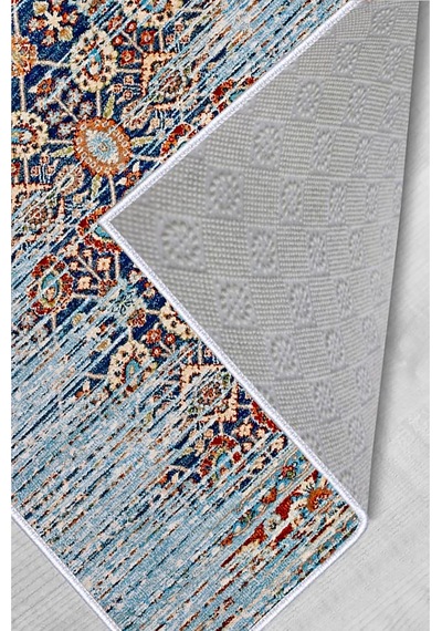Rovigo Home Dijital Baskı Yıkanabilir Kaymaz Taban Salon Halısı  RVG1684 Çok Renkli