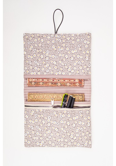 Kitap Kılıfı Ve Defter Kılıfı Fermuarlı Kalem Cepli Kumaş Organizer