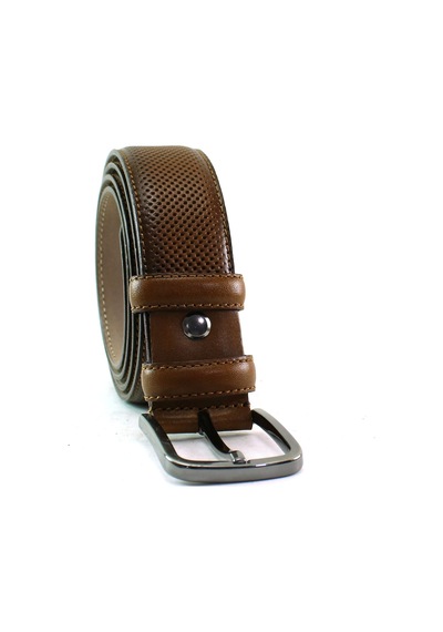 Mentor Regalo Deri Kemer Kahve Lazer Desen 81054
