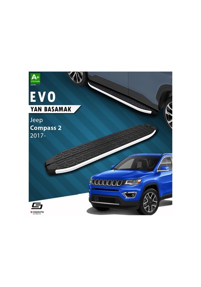 Jeep Compass 2 Evo Aluminyum Yan Basamak 173 Cm 2017 Üzeri