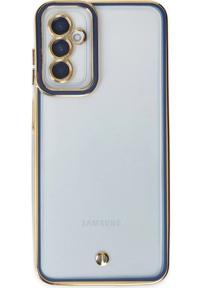 Samsung Galaxy M23 Kılıf Liva Lens Silikon - Mavi Düz Renkli