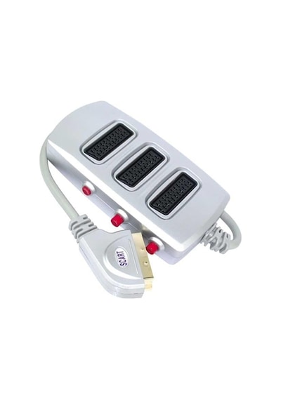 Scart Dağıtıcı 3 Lü Silver Butonlu