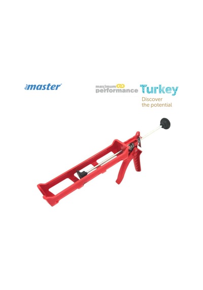 Master Silikon Tabancası Kırmızı Plastik