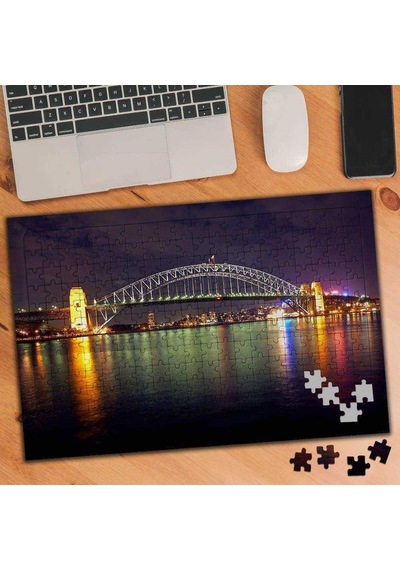 Köprü, Deniz Ve Şehir Manzarası 240 Parça Puzzle Yapboz-74679