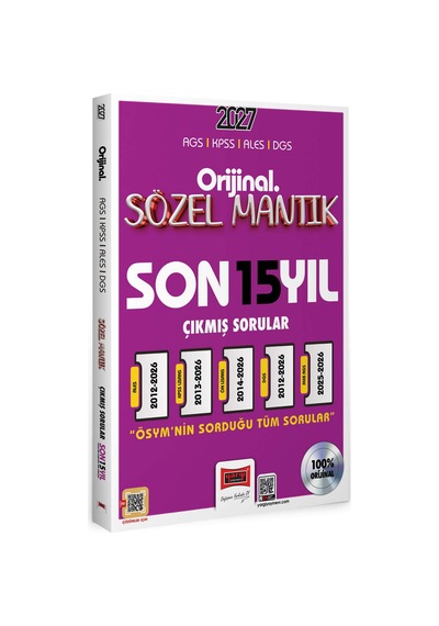 Yargı Yayınları 2027 Kpss Ags Ales Dgs Orijinal Sözel Mantık Son 15 Yıl Çıkmış Sorular