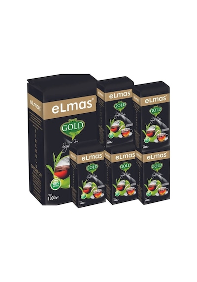 Elmas Çay Gold Siyah Çay 1000 Gr. 6'lı Paket