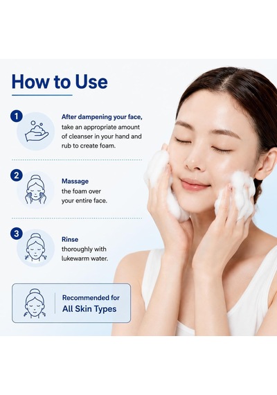 Tr 10 Çeşit Hyalüronik Asit İçeren Makyaj Temizleme Köpüğü200ml Super Aqua Ultra Hyalron Cleansing Foam