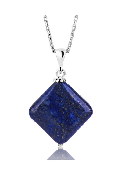 Gümüş Lapis Doğal Taş Kolye (551161510)