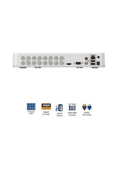 Ds-7116hghı-m1 Turbo Hd Dvr 16 Kanal Güvenlik Kayıt Cihazı