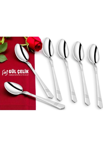 12 Kişilik Yemek Kaşığı Alvina Model 304 Kalite 18/10 Paslanmaz Çelik 304 Paslanmaz Çelik