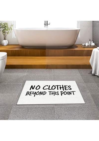Evaşk Banyo Paspası İpeksi Kadifemsi Halı Yüzey Kaymaz Taban 60x90 BM03160B Beyaz
