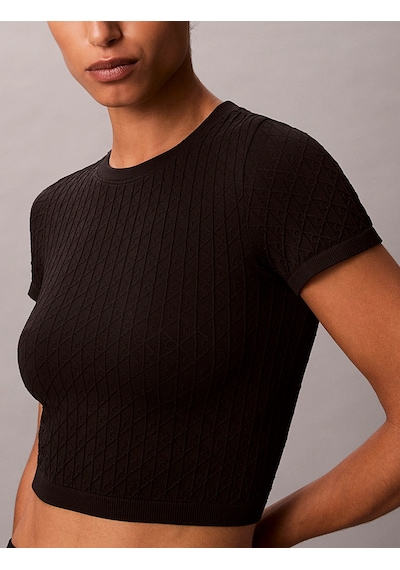 Calvin Klein Kadın Marka Logolu Pamuklu Bisiklet Yakalı Dar Kesimli Crop Günlük Kullanıma Uygun Siyah T-shirt Lv00qs7546 Ub1 Calvin Klein Kadın Marka Logolu Pamuklu Bisiklet Yakalı Dar Kesimli Crop Günlük Kullanıma Uygun Siyah T-shirt Lv00qs7546 Ub1