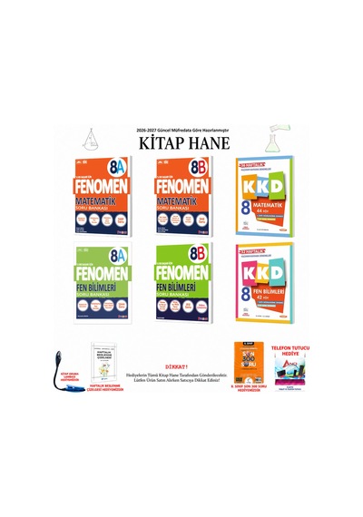 Fenomen 8. Sınıf Sayısal A B Ve Kkd 139 6 Kitap Seti