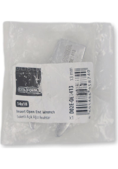 Ceta Form 13mm Açık Ağız Tork Anahtar Ucu 14x18mm D02e-oe1413