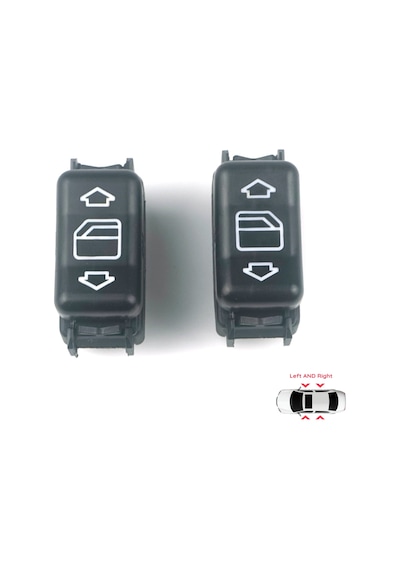 Sağ Sol Cam Açma Düğmesi Mercedes W124 W126 W463 W201 190 İçin
