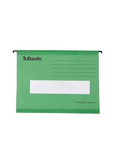 Klasik Askılı Dosya, A4, Yeşil, 25'li Paket, Sekmeler Dahil, 90318